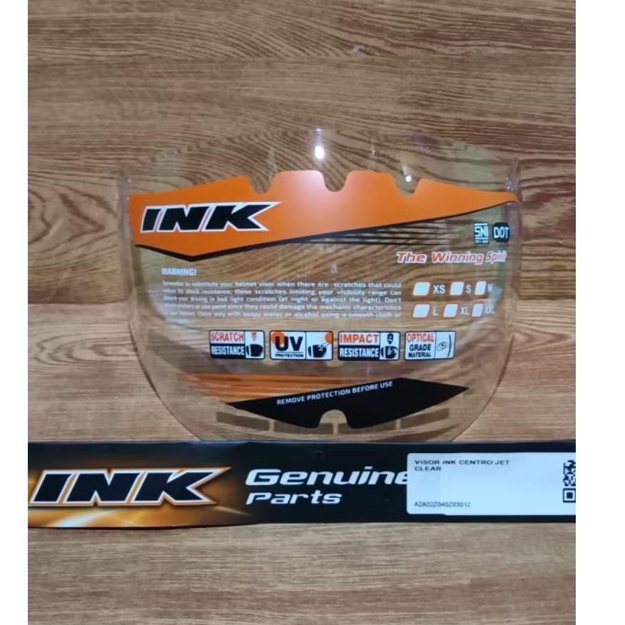 Visor helm ink centro / kaca helm ink centro original