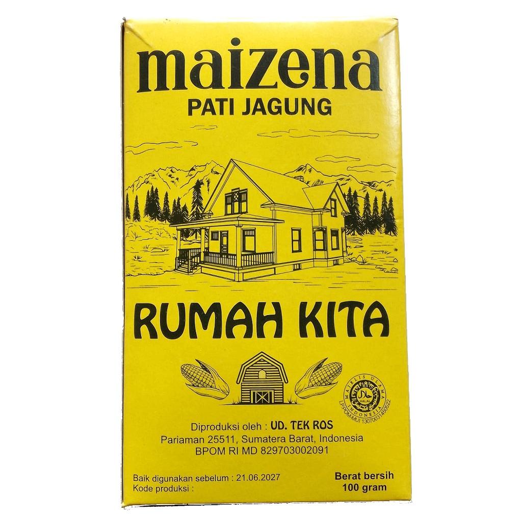 

TEPUNG MAIZENA Rumah Kita - 100gr | 100% Pati Jagung
