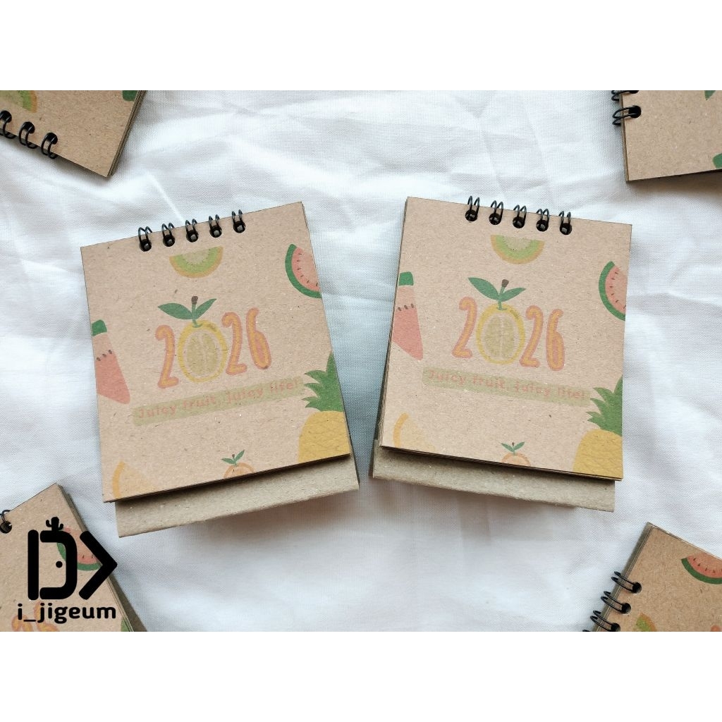 

2026 2025 Mini Desktop Calendar (Kalender meja mini) aesthetic | vintage