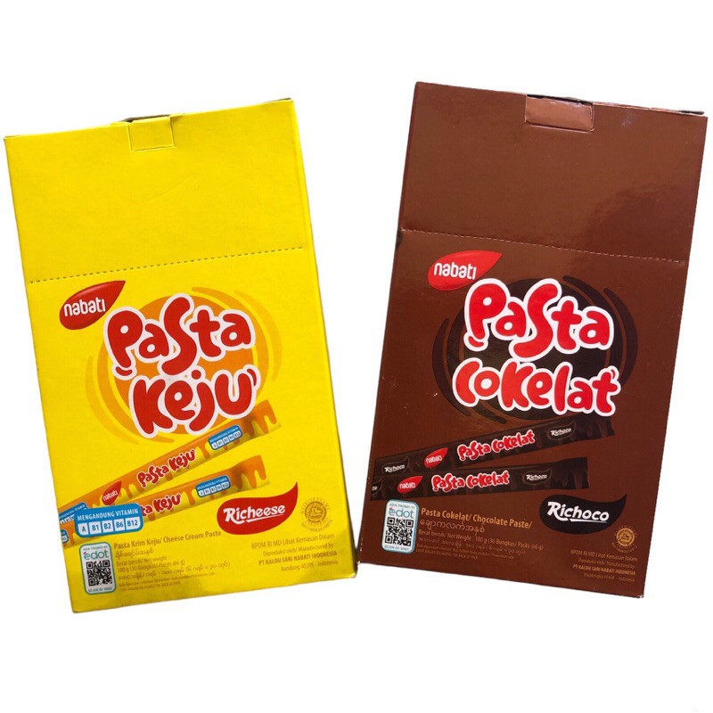 

Nabati Pasta Keju & Chocolate 30pcs Rasa Enak