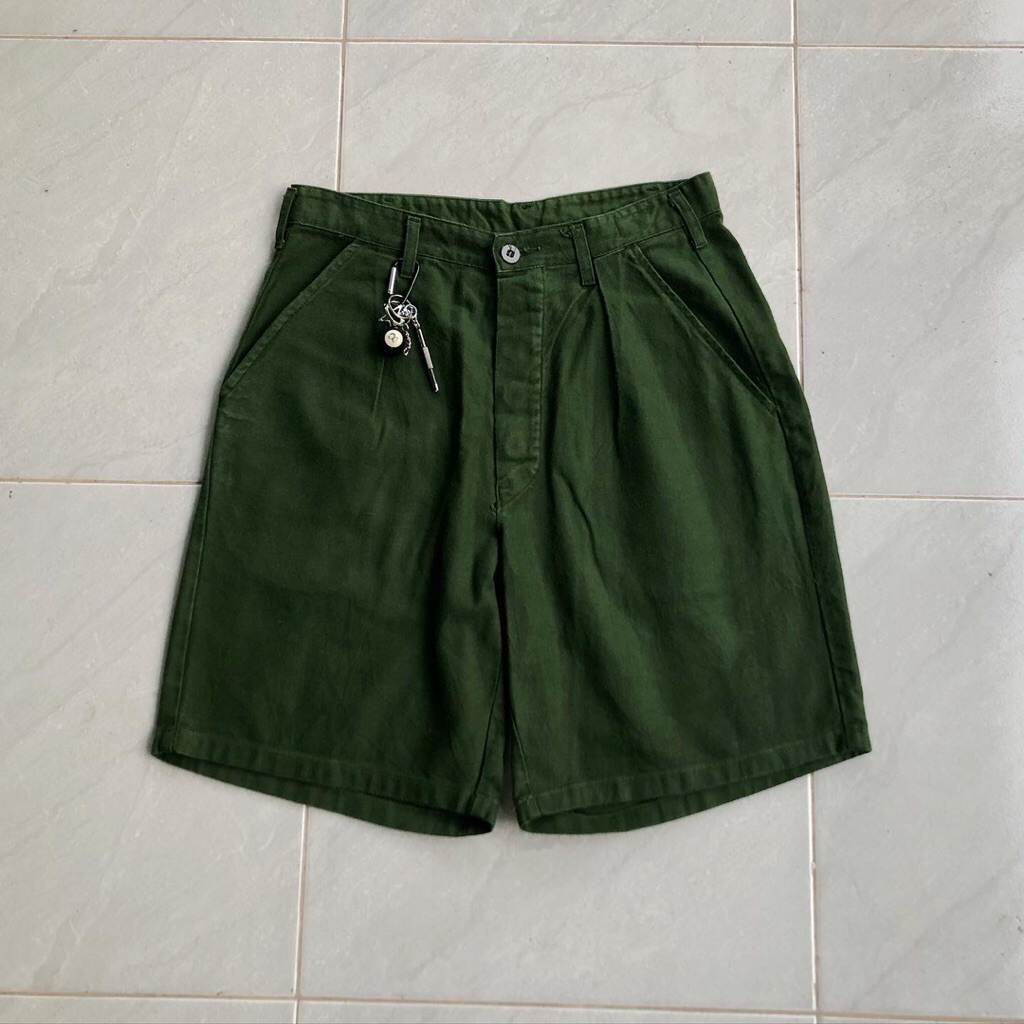 VINTAGE SHORT PANTS MILITARY OG C46