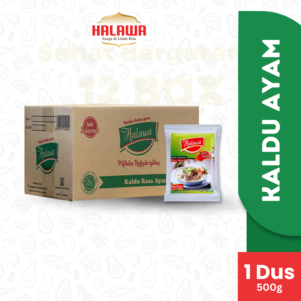

halawa bumbu probiotik 500 gram 1 Dus kaldu Ayam | HALAL & BPOM