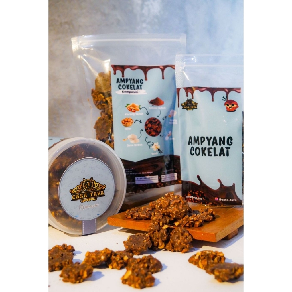 

(Casa Tava) Ampyang Cokelat/ Cemilan Ampyang Cokelat Kacang