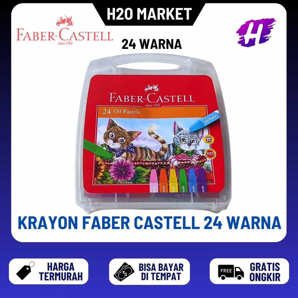 

❤️H2O❤️ Crayon Faber Castell 24 Warna Ekonomis