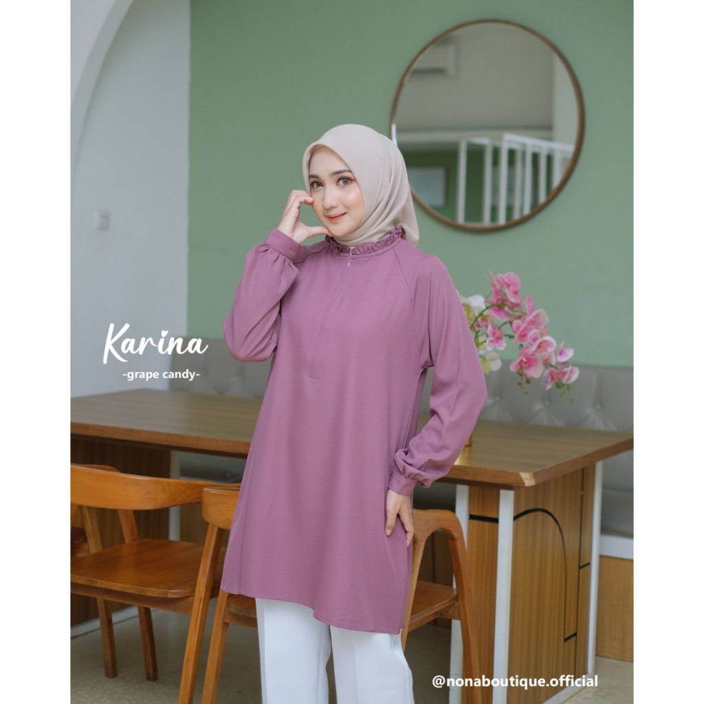 KARINA TUNIK/KARINA TUNIK BY NONA BOUTIQUE/TUNIK BEST SELLER/TUNIK POLOS