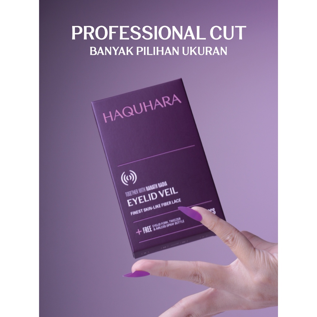 (ECER) HAQUHARA Skot Mata - Eyelid Veil - S M SL L Nanath Nadia Scot Jaring Eyetape Invisible