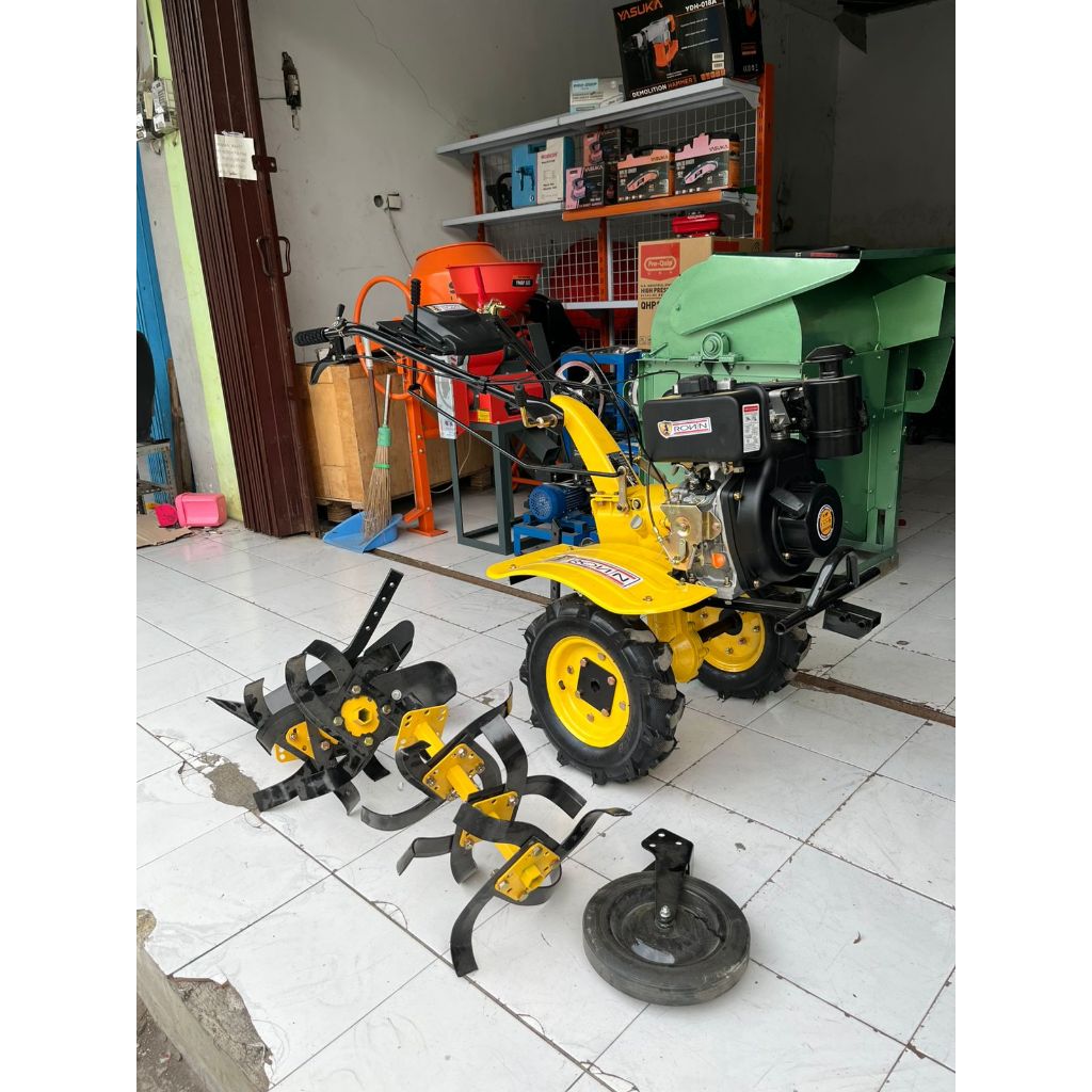 MINI TILLER BAJAK SAWAH RONIN RN 900 DG DIESEL  SOLAR