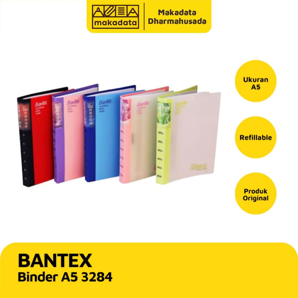 

BINDER NOTE BANTEX A5 3284 (1 PCS) MURAH