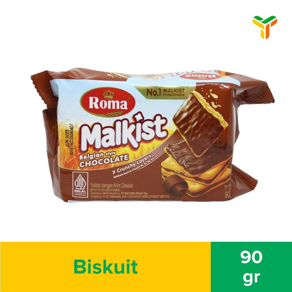 

Roma Malkist Coklat 90 Gram Makanan Ringan Biskuit