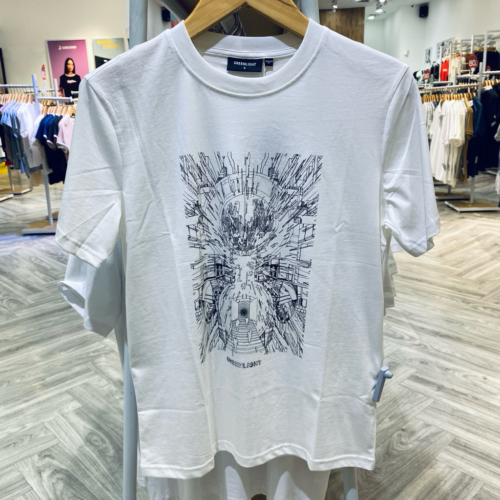 Kaos Greenlight Original Terbaru 294022012HT Model ( REGULER FIT)HITAM DAN  Putih