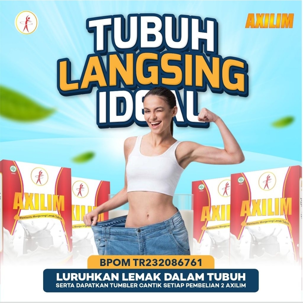 Axilim Susu Rendah kalori tinggi serat dan protein,bagus untuk diet nurunin bb