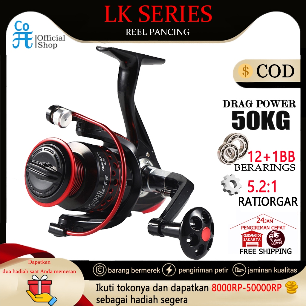 COD Daido  Reel Pancing LK1000-7000 Putar Rell Rill Pancing Katrol Kerekan Pancing Fishing Reel Daid
