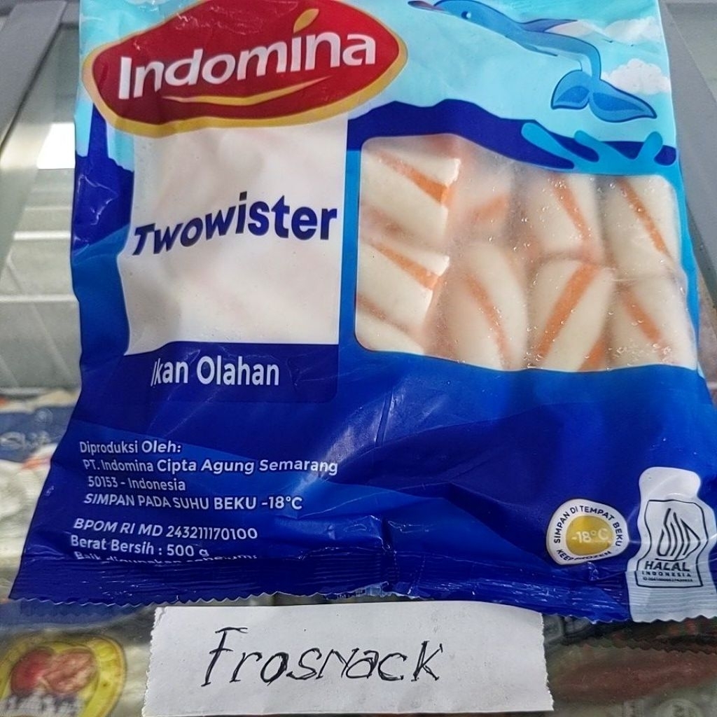 

Indomina Twowister 500g olahan ikan