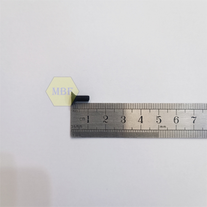 M4 x 10 Baut Countersunk L Verseng Baja Hitam 10.9 M4x10