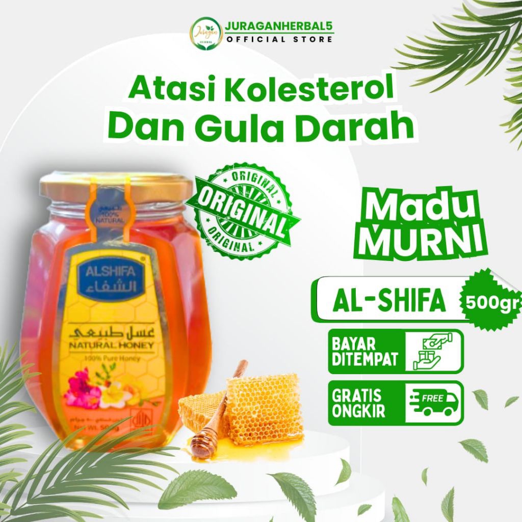 

MADU MURNI AL-SHIFA 500gr | MADU MURNI MULTIFLORA 100% | Juraganherbal5
