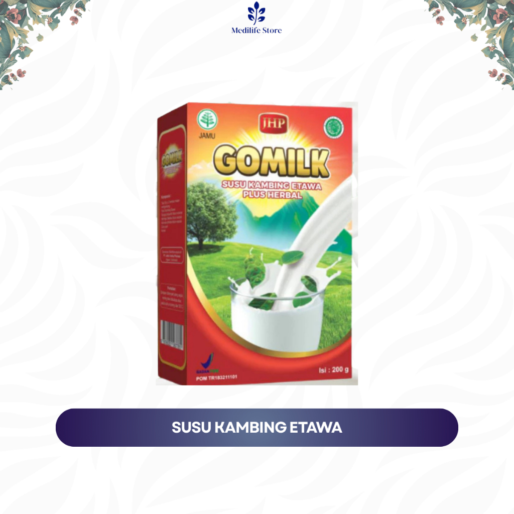 

GOMILK - susu kambing bubuk plus daun kelor | original Bariklana 100% | sehat & alami untuk daya tahan tubuh
