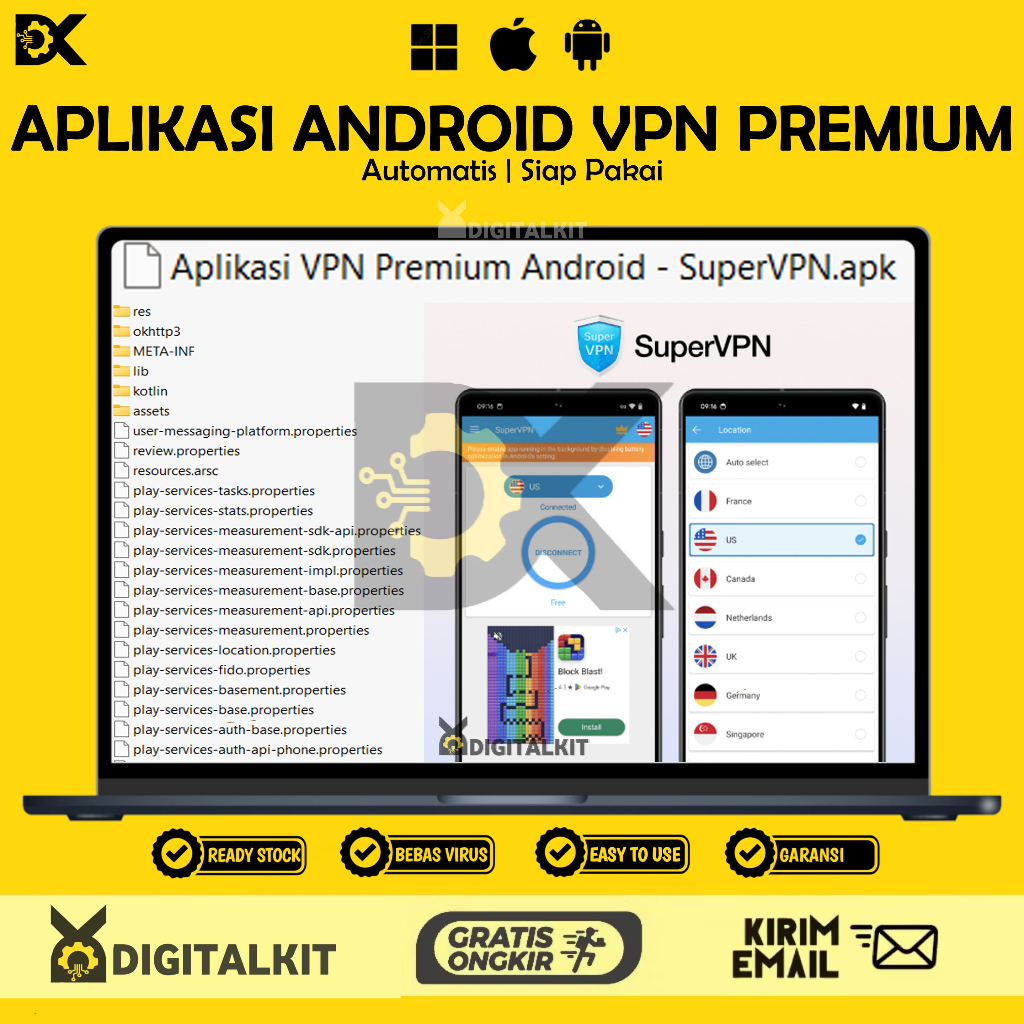 [T0299] APLIKASI ANDROID VPN PREMIUM