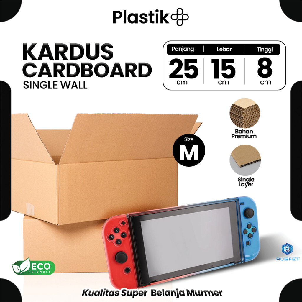 

Kardus Box Packing Dus 25 x 15 x 8CM Karton Single Layer Coklat Polos Harga Ecer Satuan - Rusfet