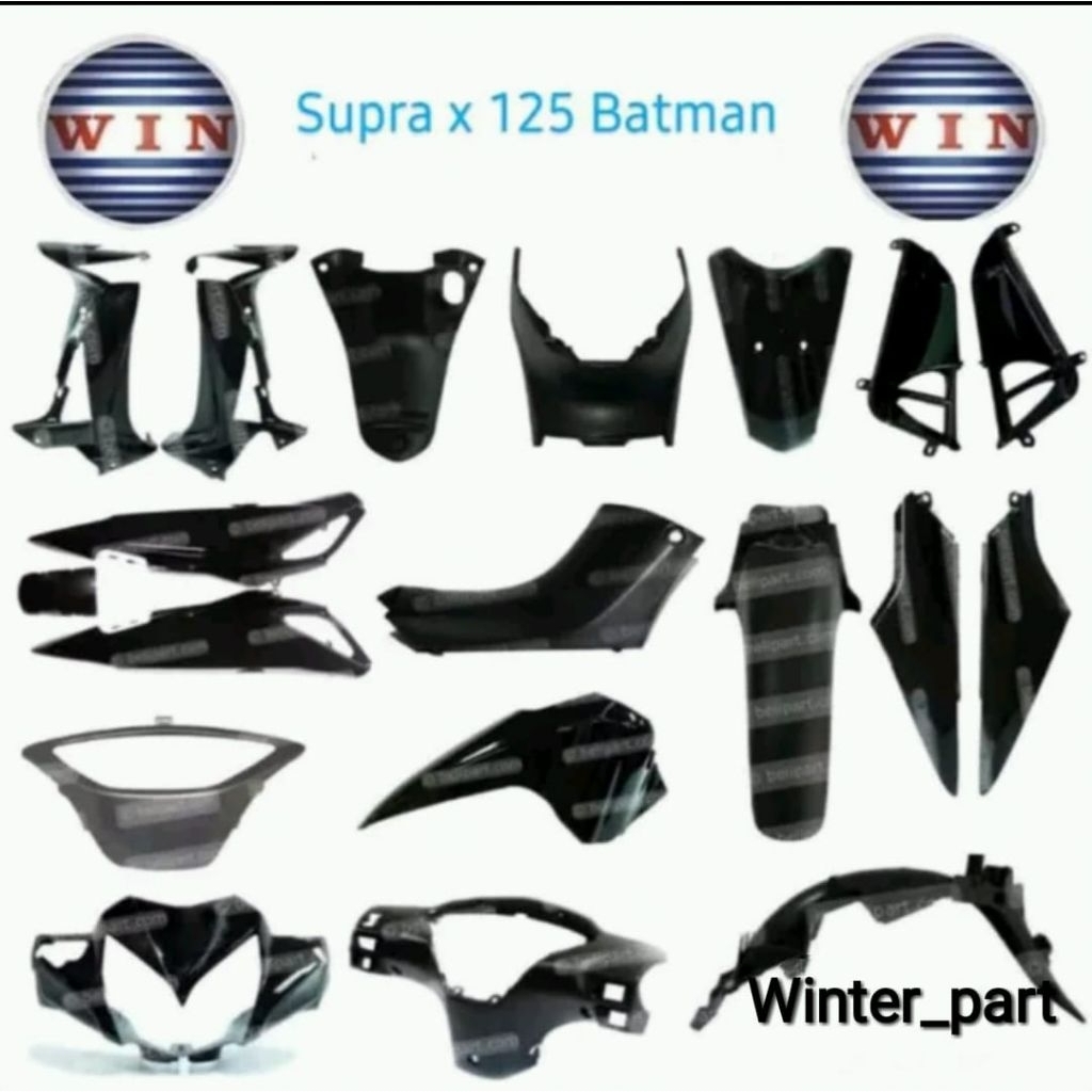 Complete Set Body SUPRA X125 Batman 2007-2013