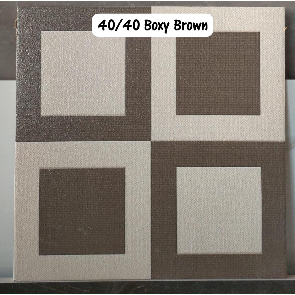 Keramik Lantai 40x40 cm // Karpot // Abu Abu