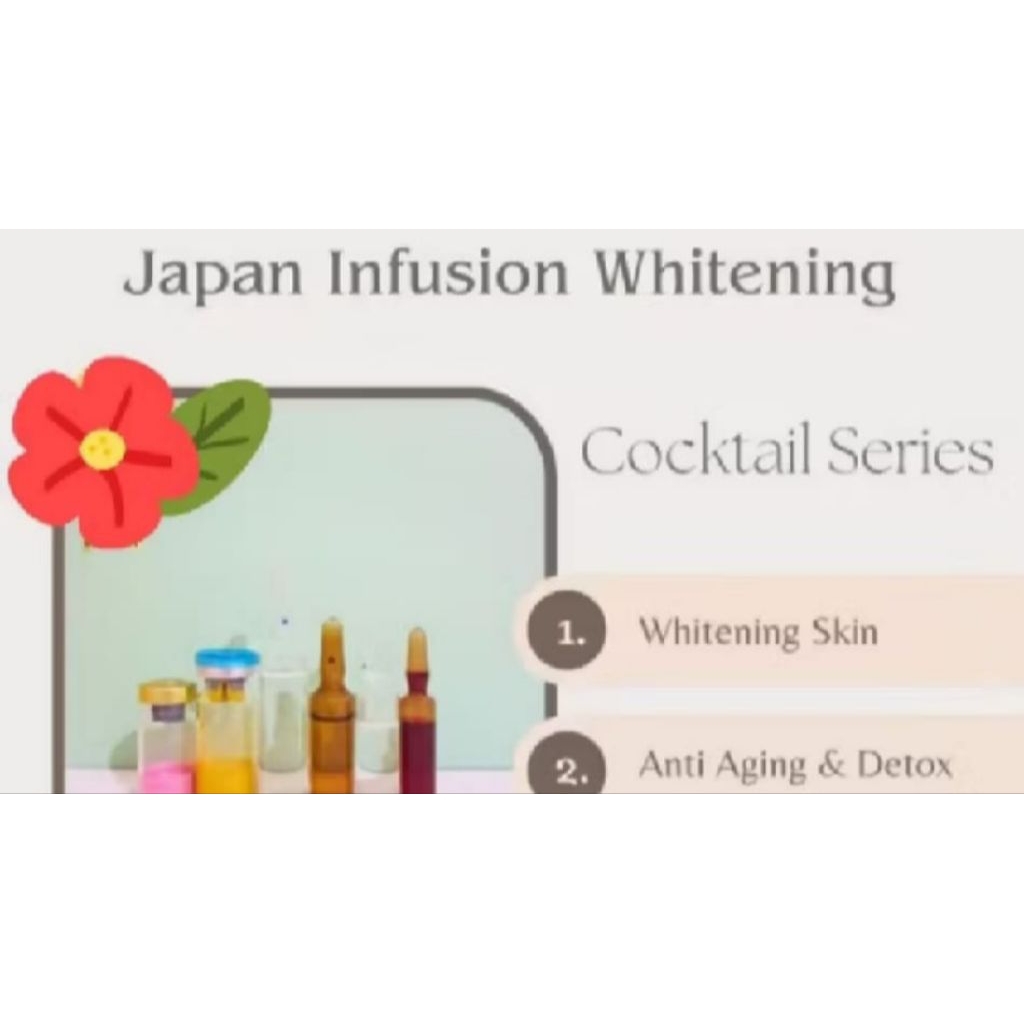japan infus whitening cocktail series
