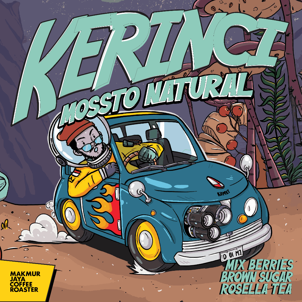 

Makmur Jaya Coffee - Kerinci Mossto Natural | Biji Kopi Mossto Natural Processing - Tasting Notes of Mix Berries, Brown Sugar, Rosella Tea