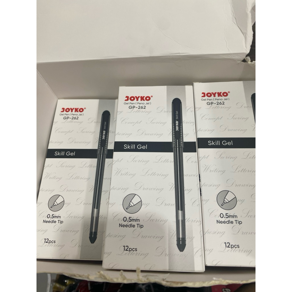 

(12buah) Pena Joyko GP 262 0.5mm / Gel Pen Joyko GP 262 Lancip