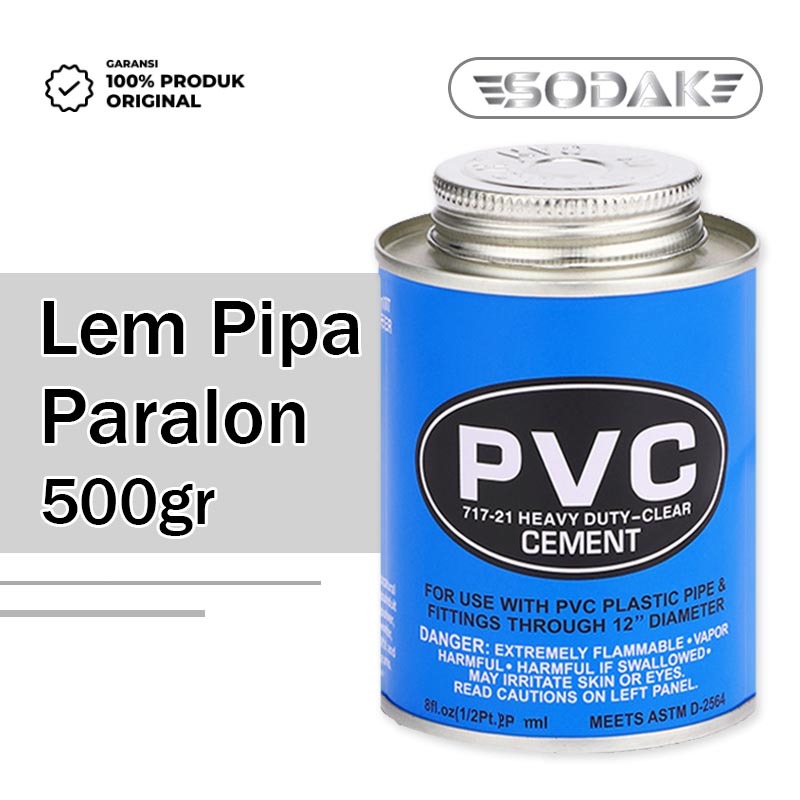 Lem Pipa PVC Kaleng 500gr / Lem Pipa Paralon / Lem PVC Super Kuat