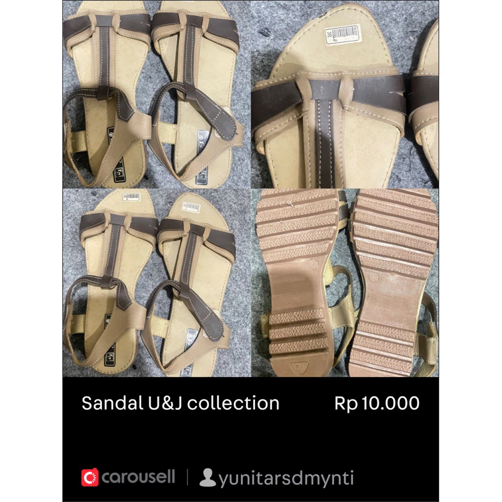 sendal u&j collection size 38