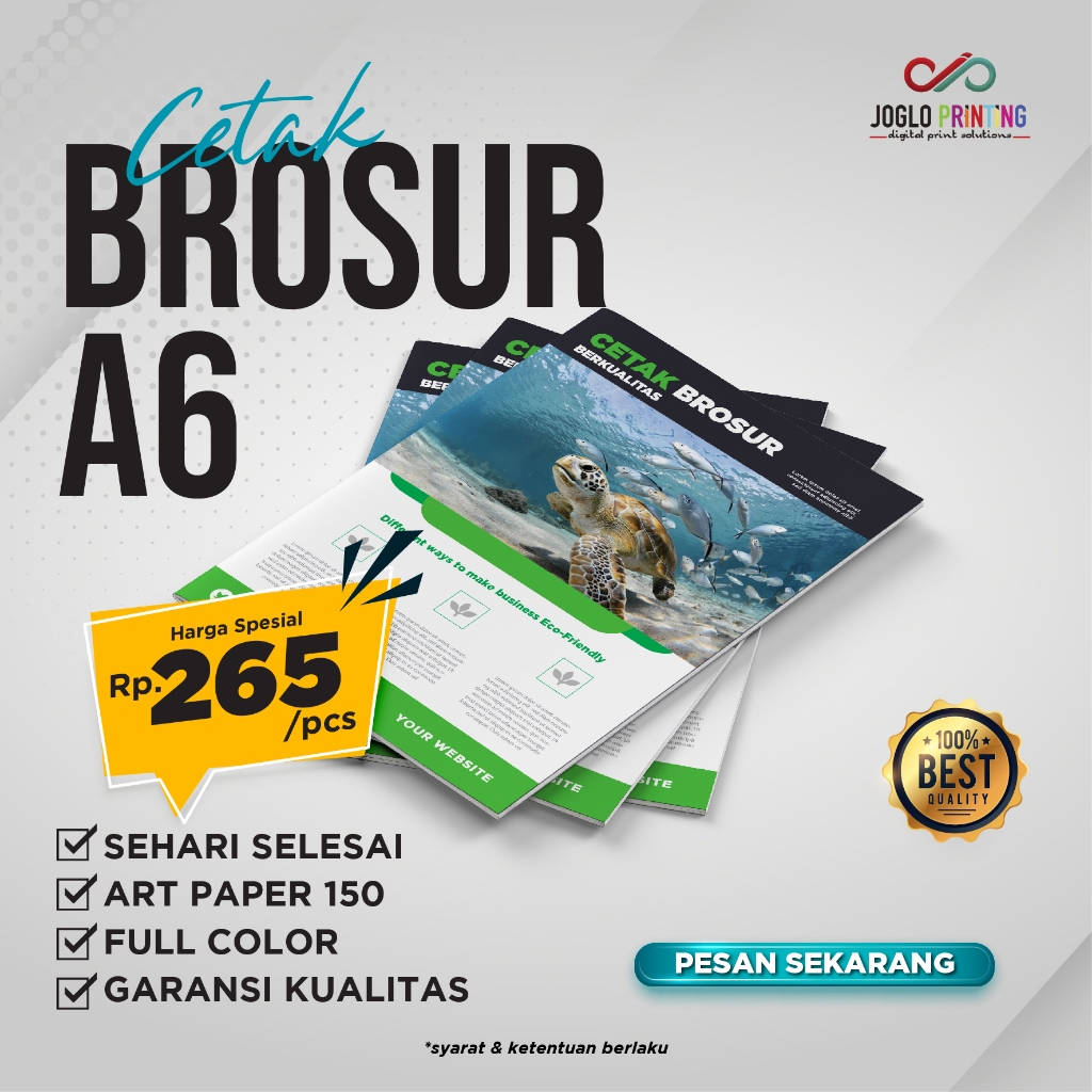 

Cetak Brosur A6 Termurah || Full Color || Custom Brosur