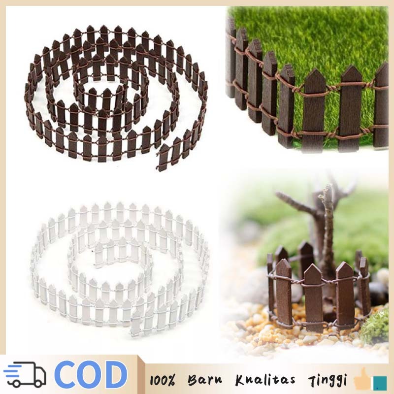 90*5cm Pagar Dekorasi Pagar Kayu Miniatur Pagar Rumah Miniatur Pagar