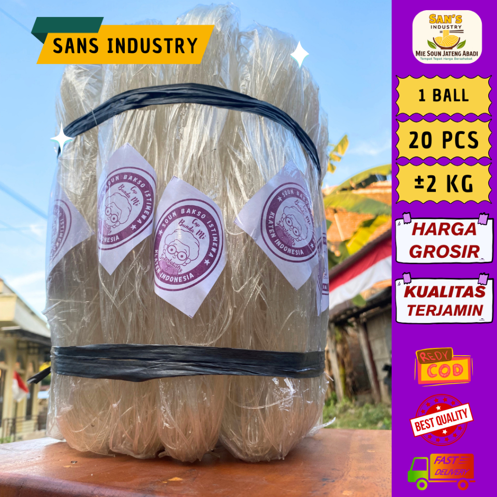 

Mi Mie Sohun Soun Asli Klaten Cap Bunda 2 Ikat Berat ±2kg [GROSIR]