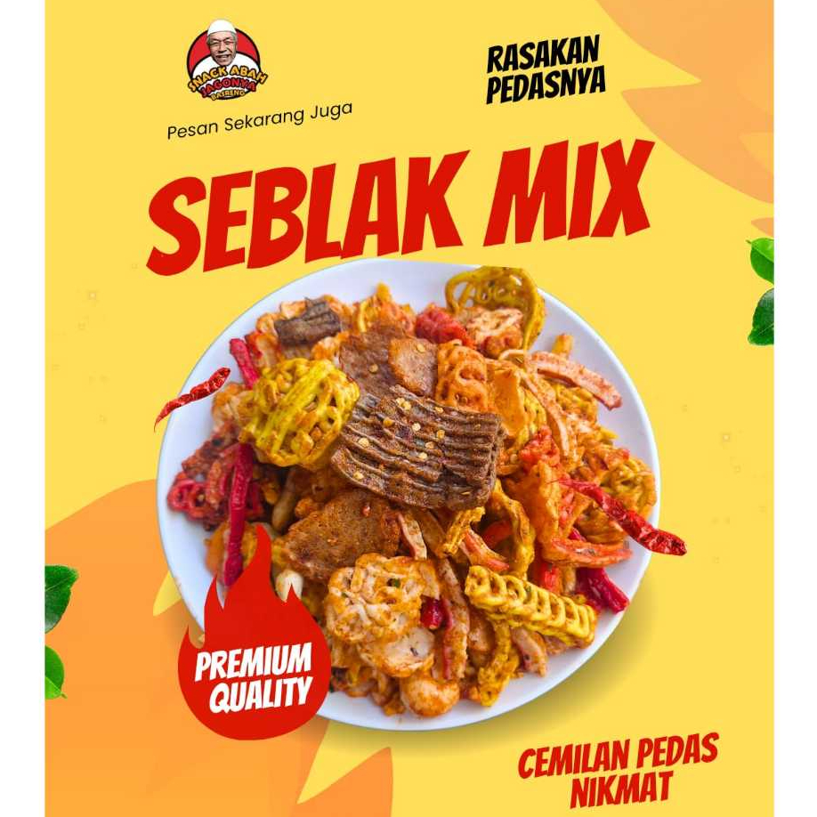 

Snack Abah Kerupuk Seblak Campur Seblak Mix Daun Jeruk 500gr 250gr kerupuk beton