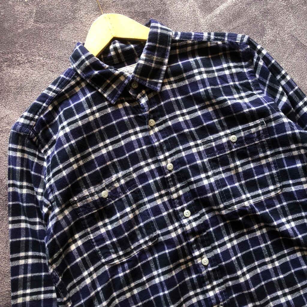Outer Flannel TOPVALU Second Size M,Outer Flanel ungu second flanel second flanel veterano second