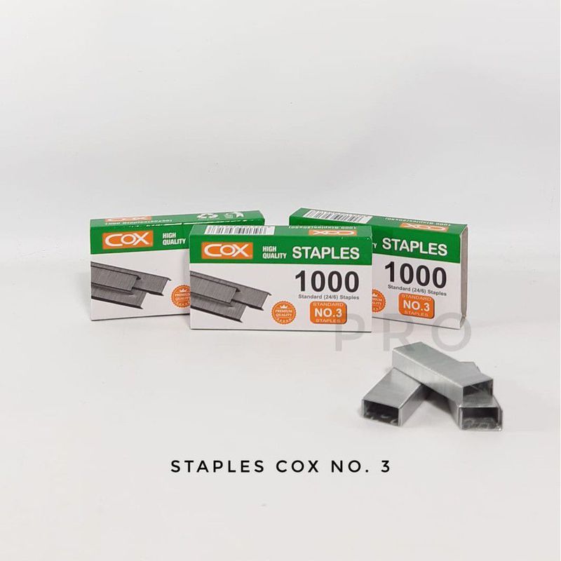 

Tokotab - Isi Stapler Staples COX No 3 / 24/6 Murah