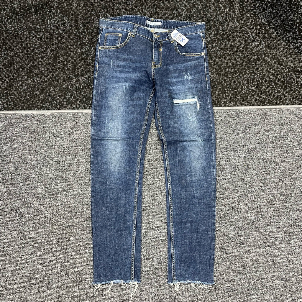 demin biru bridge jeans pria