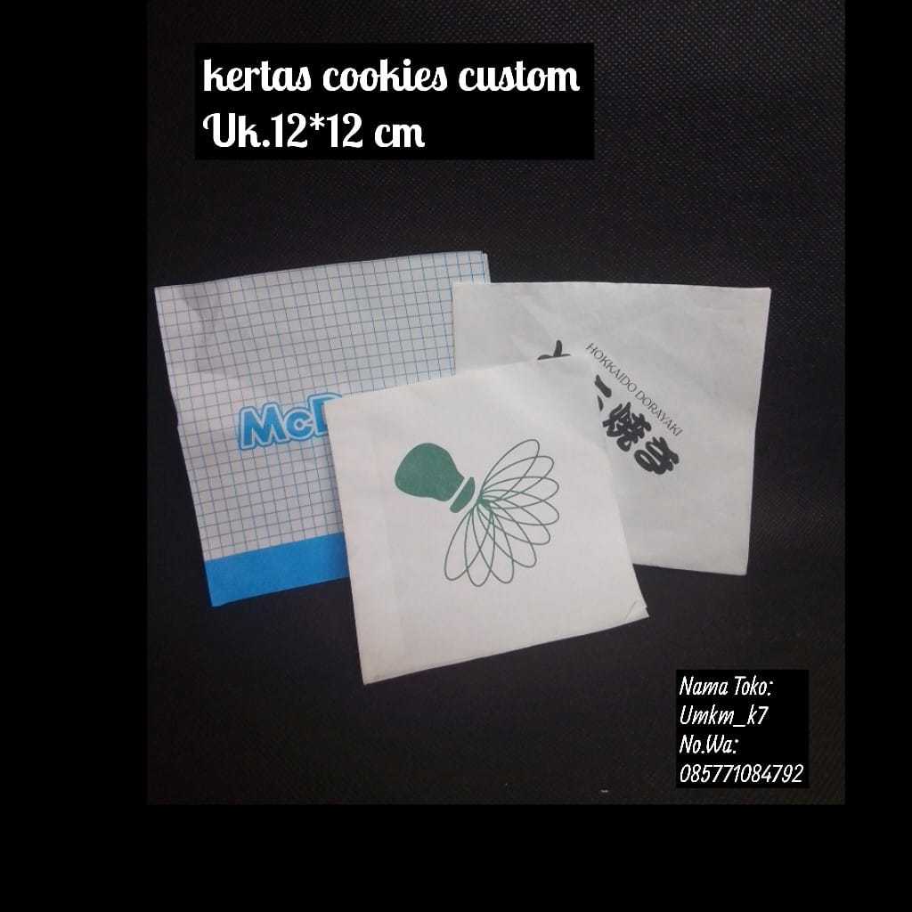 

Pre -Order Cetak Kantong Kertas Cookies / Anti Minyak Kertas Roti 40 GSM