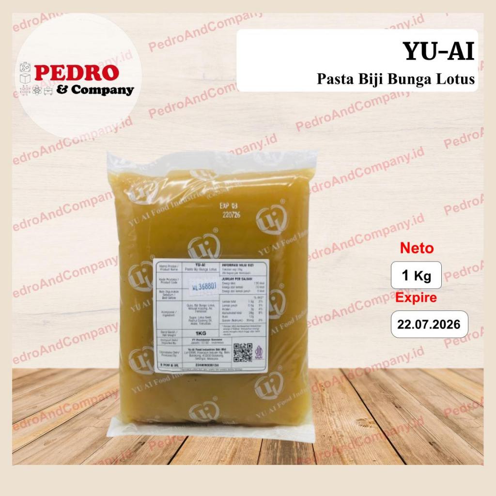 

Yu ai white lotus paste filling 1kg - pasta mooncake isian