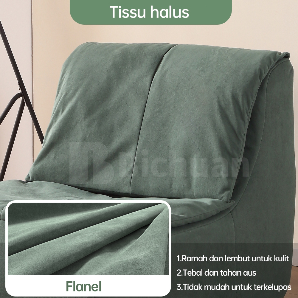 Sofa Kamar Tidur Estetika/Sofa dengan Bantalan Kaki/Sofa Ruang Tamu/Sofa Tunggal Minimalis/Sofa