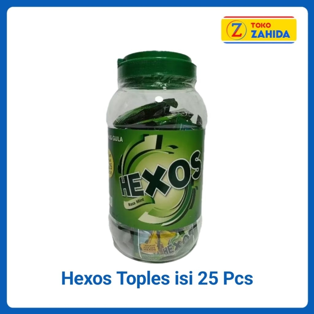 

Hexos Mint Toples Permen Kembang Gula Kemasan 25 Pcs