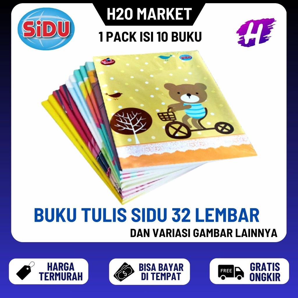 

❤️H2O❤️ Sidu Sinar Dunia Buku Tulis Sidu 32 Lembar (1 PAK)