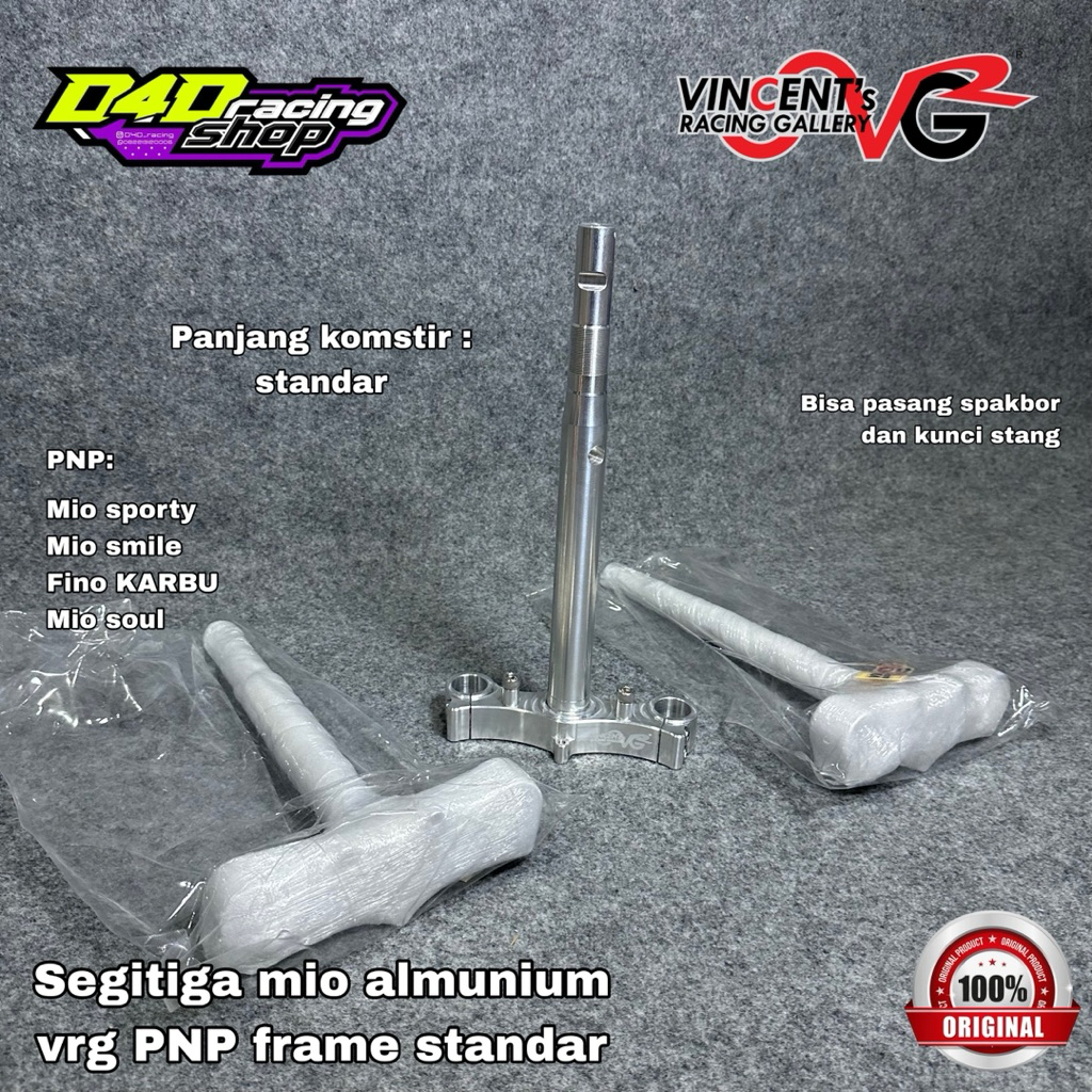 SEGITIGA FORK SHOCK MIO SPORTY 5TL MIO SOUL VRG ALMUNIUM PNP FRAME RANGKA STANDAR BISA PASANG SPAKBO