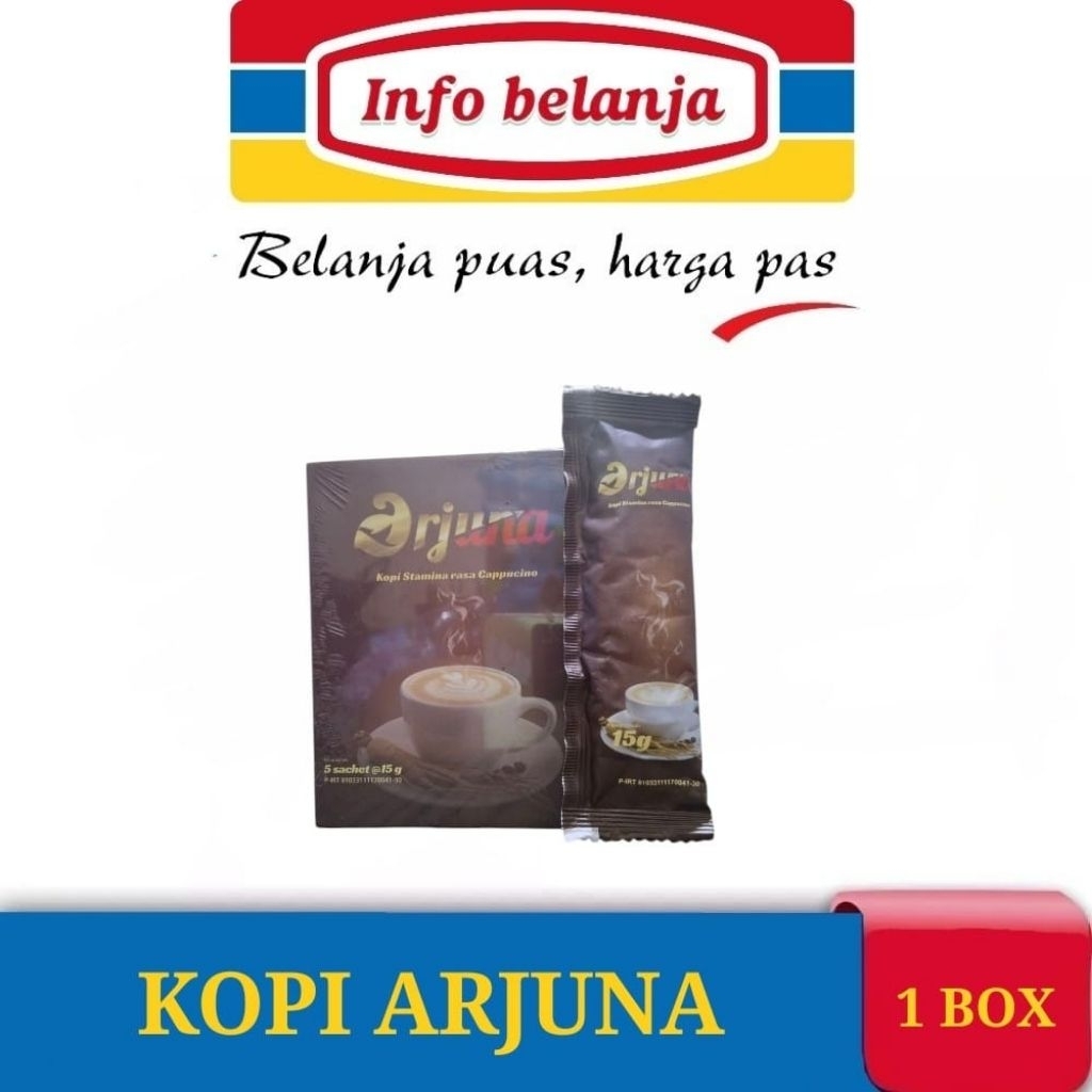 

KOPI ARJUNA MINUMAN ENERGI STAMINA PRIA 1 BOX ISI 5 SACHET