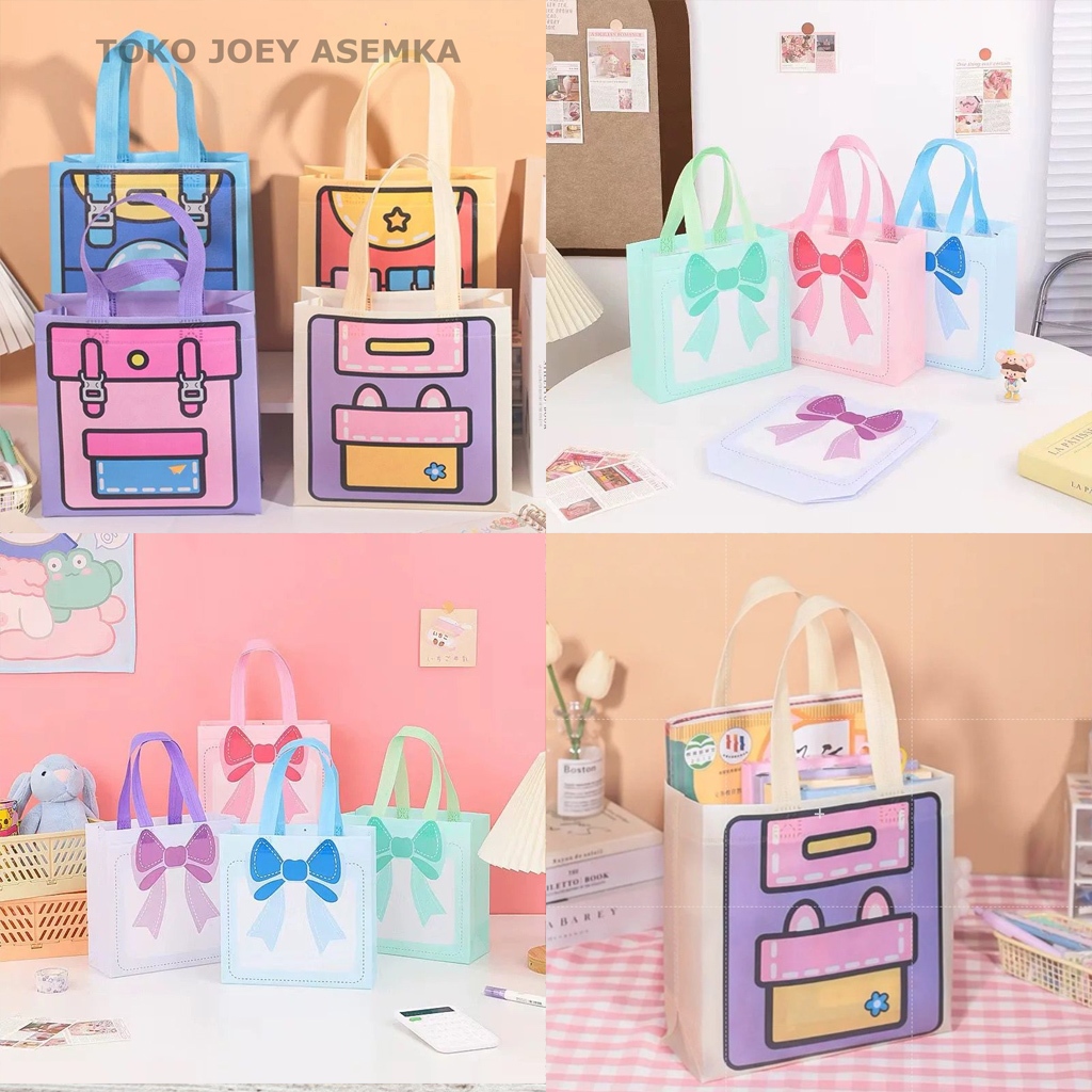 

TAS SPUNBOND HAMPERS RANSEL GOODY BAG GOODIE SOUVENIR BINGKISAN ULANG TAHUN ULTAH BIRTHDAY