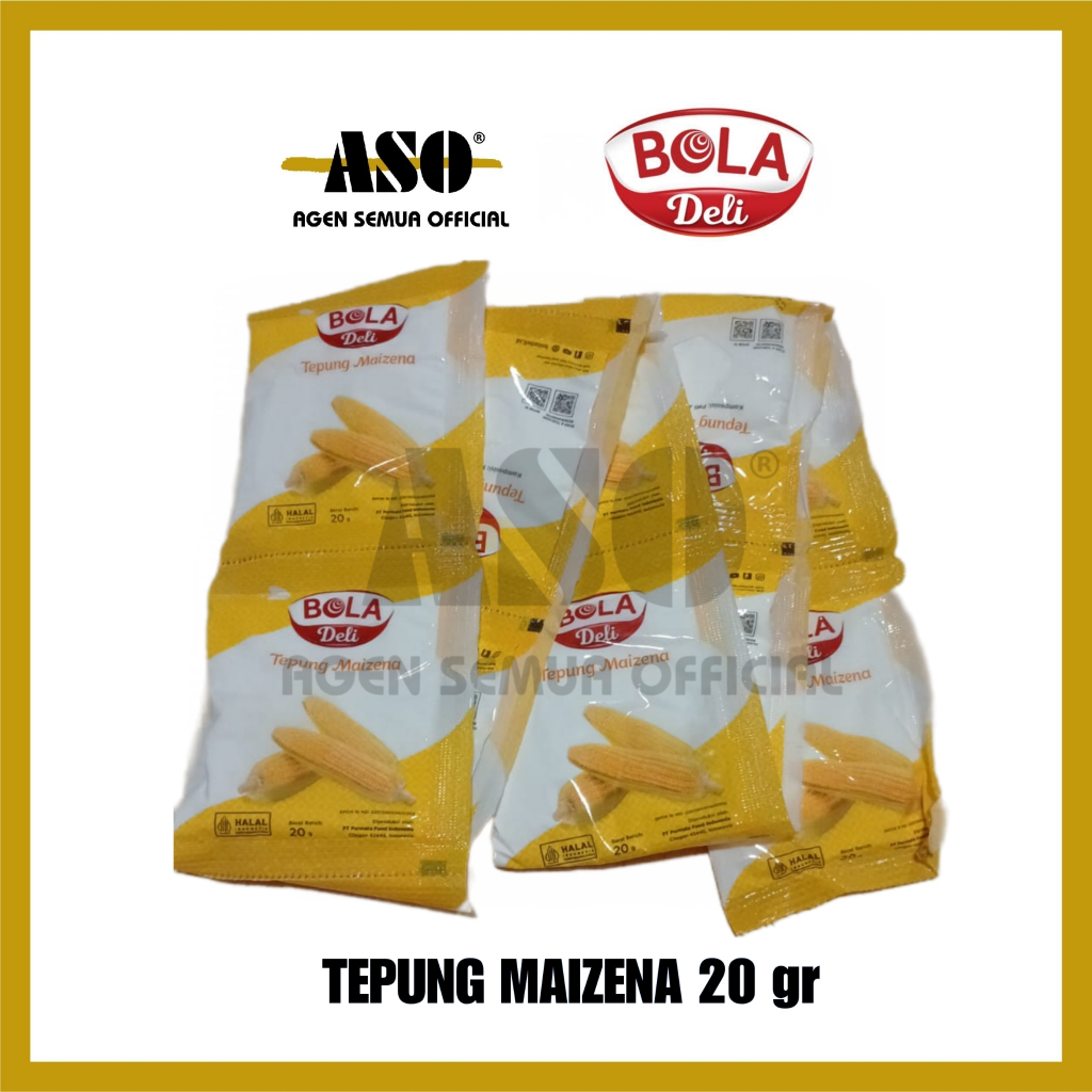 

Tepung Maizena BOLA DELI 250gr , 50gr RENCENG PROMO !!!
