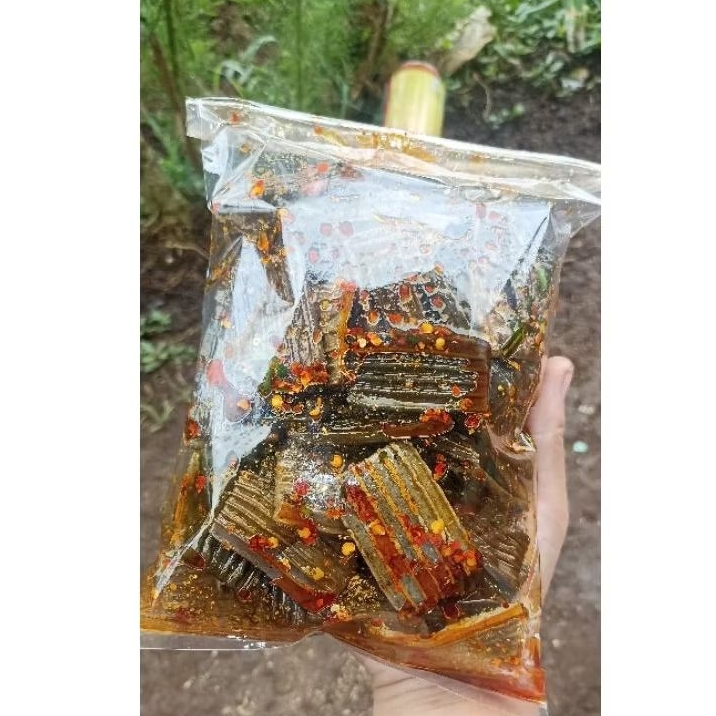 

Kerupuk asbes kerupuk jengkol bantat pedas daun jeruk