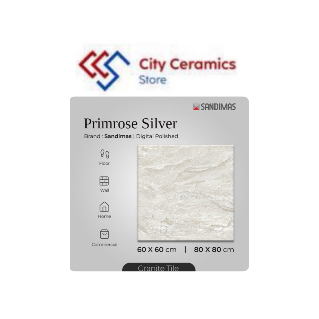 GRANIT SANDIMAS PRIMROSE SILVER 60x60 &80x80