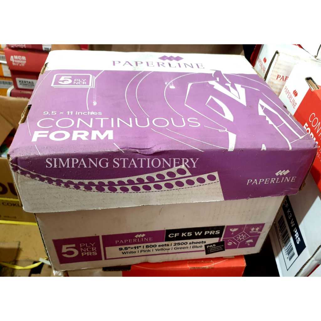 

Paperline Continous Form kecil 5 Ply PRS 9,5 x 11 / box
