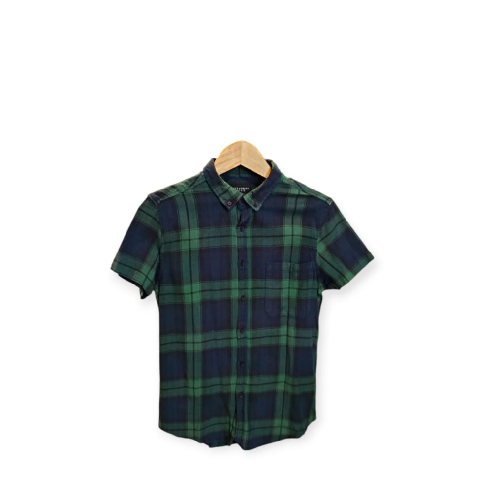 Cedar Wood State Green Kemeja Lengan Pendek