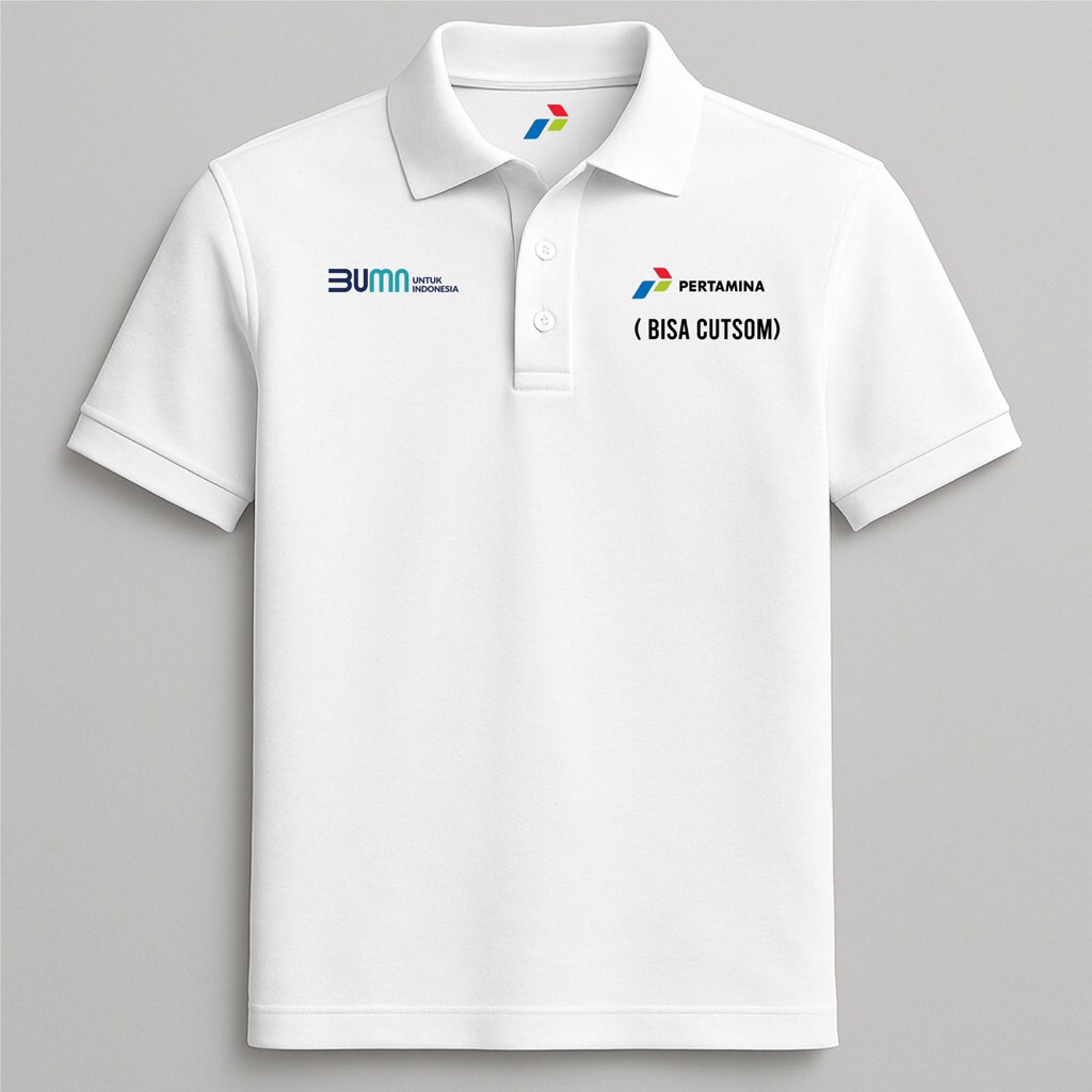 PoloShirt Pertamina - kaos kerah pertamina bahan lacos original Size S - 5XL
